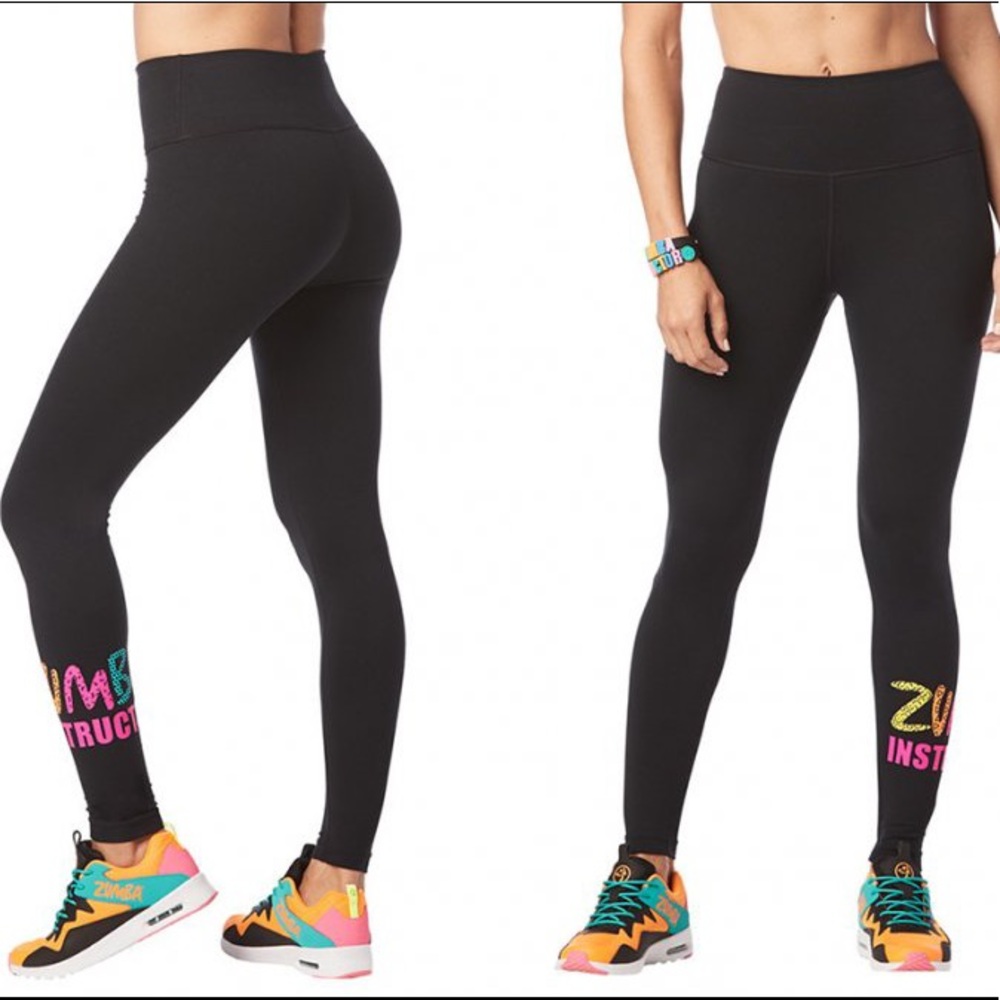 New ZUMBA instructor leggings small color: black
